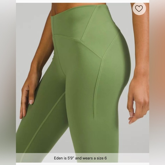 Lululemon Instill High-Rise Tight 25” Green , size 20 Plus Size - Picture 9 of 12